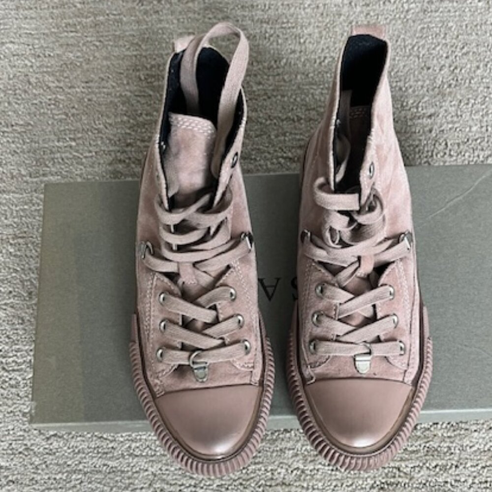 All Saints Women's Elena Bracket High Top Sneakers in Perfect Condition - Picture 4 of 7